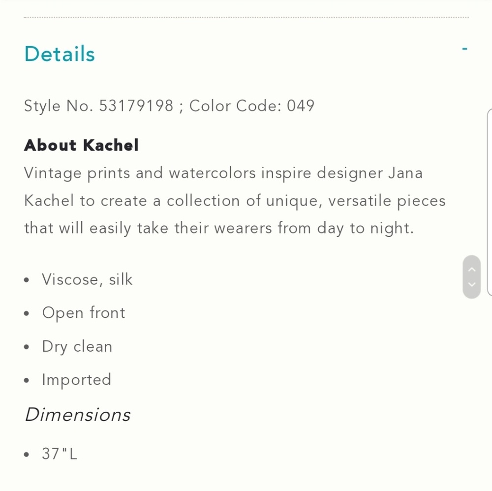 ANTROPOLOGIE KACHEL AMALIA COCOON KIMONO - Picture 6 of 6